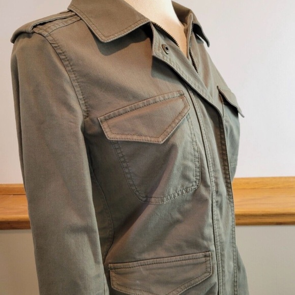 LOFT Women's Olive Military Jacket - XL - Picture 2 of 8